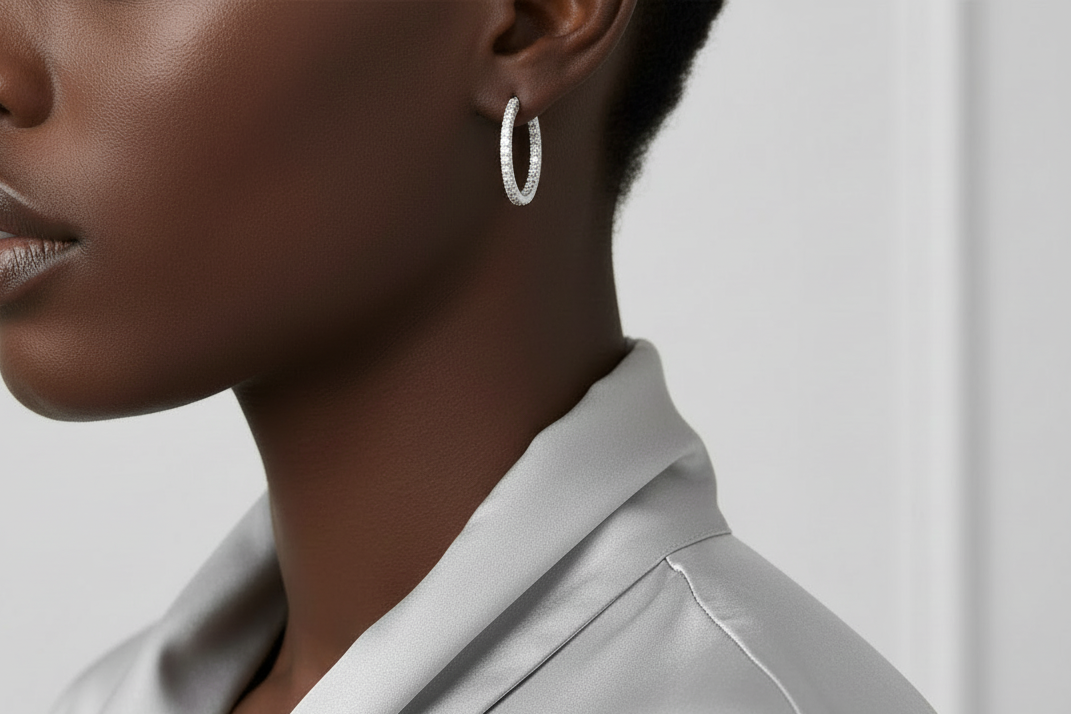 0.50ct Éclat Diamond Huggies Hoops Earrings