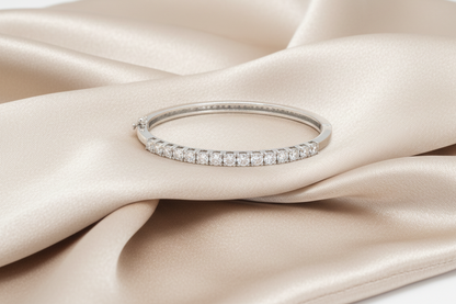 2.66ct Elaria Radiance Claw Diamond Bracelet in 9k White Gold