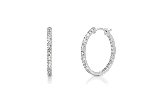 0.50ct Éclat Diamond Huggies Hoops Earrings