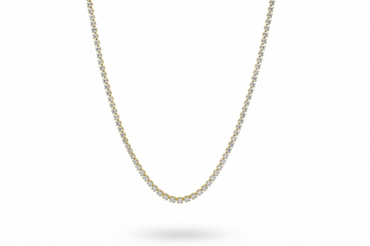 5.06ct Divine Crown Diamond Necklace in 9k Yellow Gold