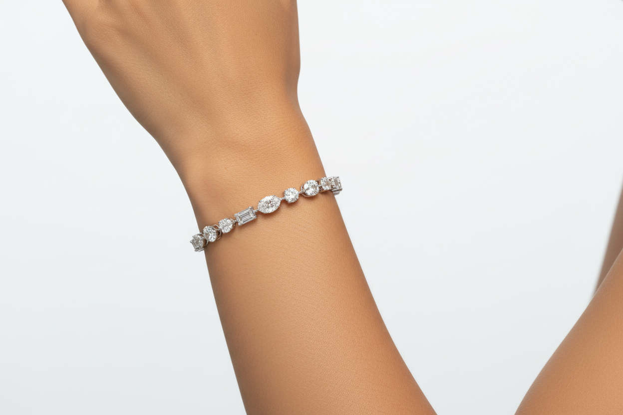 12.62ct Celestara Diamond Bracelet in 9k White Gold
