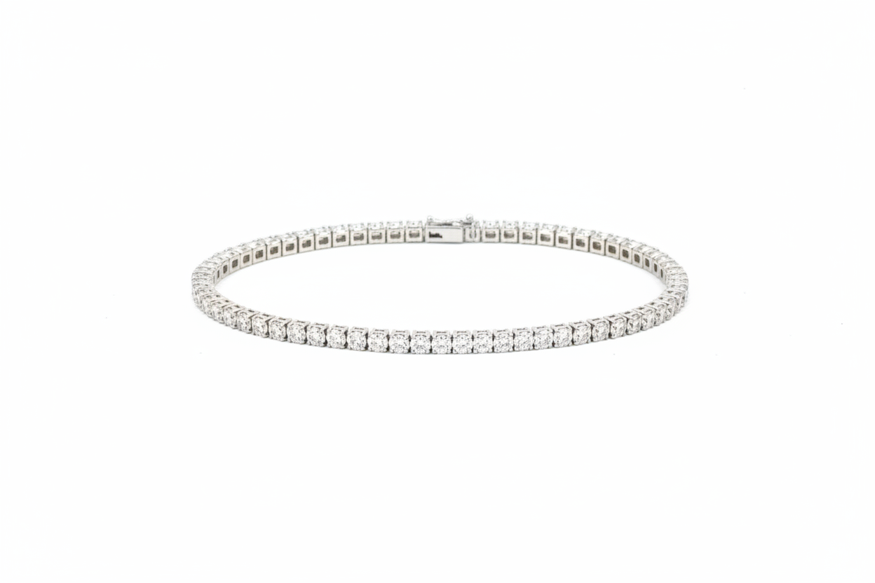 9.30ct Celestia Line Diamond Bracelet in 18k White Gold