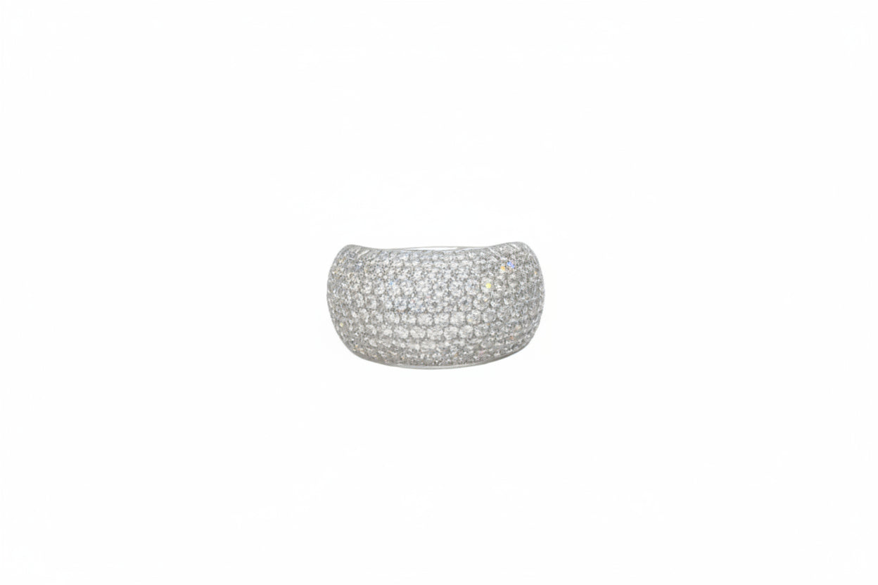 2.00ct Azariah Double Base Pave Diamond Ring in 18k White Gold
