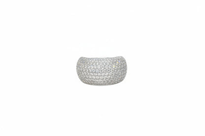 2.00ct Azariah Double Base Pave Diamond Ring in 18k White Gold