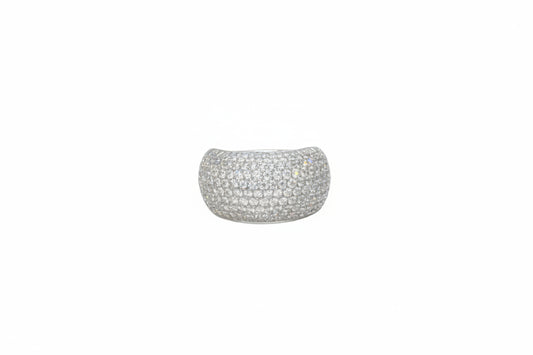 2.00ct Azariah Double Base Pave Diamond Ring in 18k White Gold