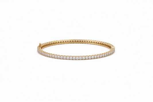 3.41ct Divine Harmony Diamond Tennis Bracelet in 9k Yellow Gold