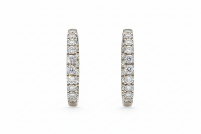 1.23ct Éclat Diamond Huggies Hoop Earrings in 9k Yellow Gold
