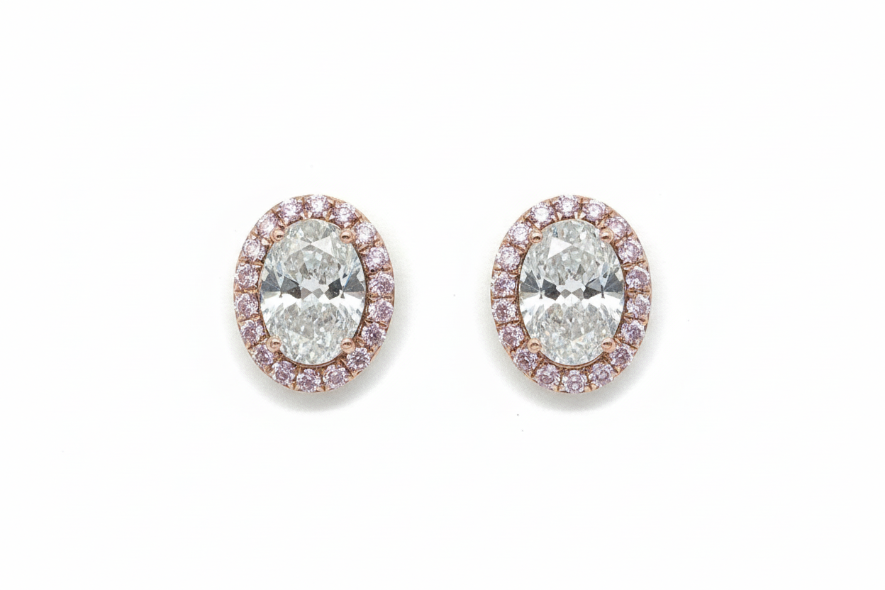 2.08ct Rosé Radiance Diamond Earrings