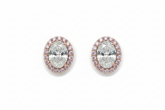 2.08ct Rosé Radiance Diamond Earrings