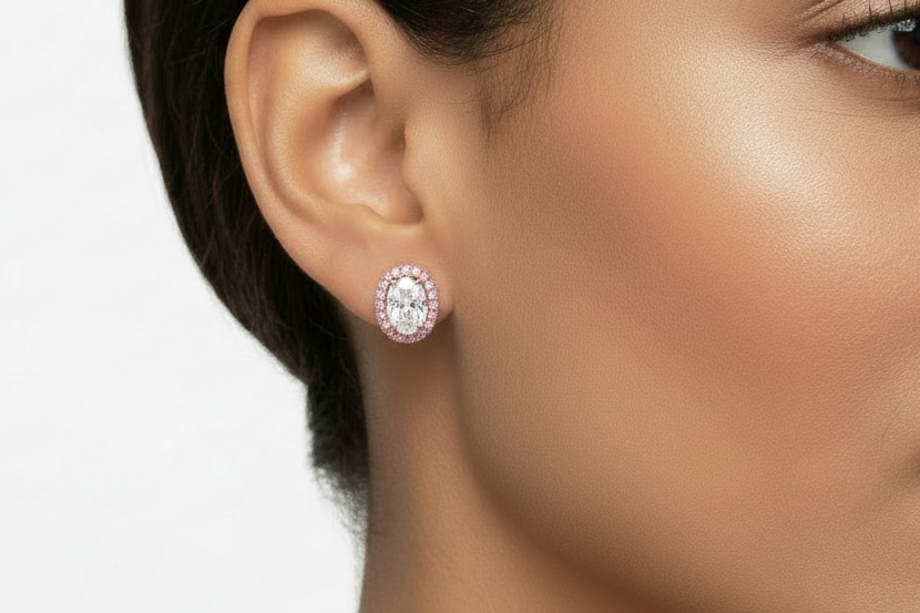 2.08ct Rosé Radiance Diamond Earrings