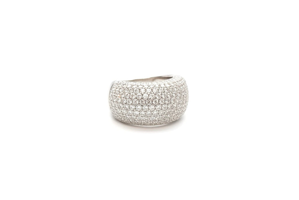 2.00ct Azariah Double Base Pave Diamond Ring in 18k White Gold