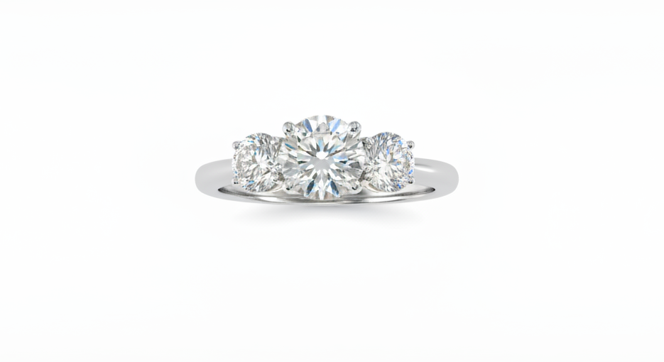 2.37ct Regal Trinity Diamond Ring