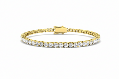 7ct Solaris Tennis Bracelet in 9k Yellow Gold