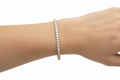 7ct Solaris Tennis Bracelet in 9k Yellow Gold
