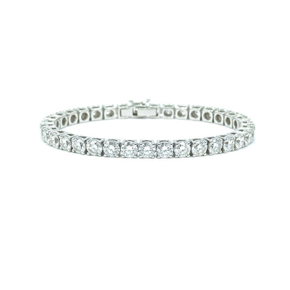 27.45ct Kingdom Jewel Diamond Tennis Bracelet in 9k White Gold