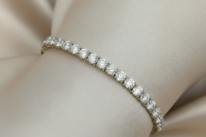 27.45ct Kingdom Jewel Diamond Tennis Bracelet in 9k White Gold