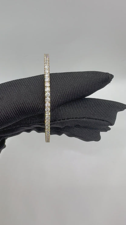 3.41ct Divine Harmony Diamond Tennis Bracelet in 9k Yellow Gold