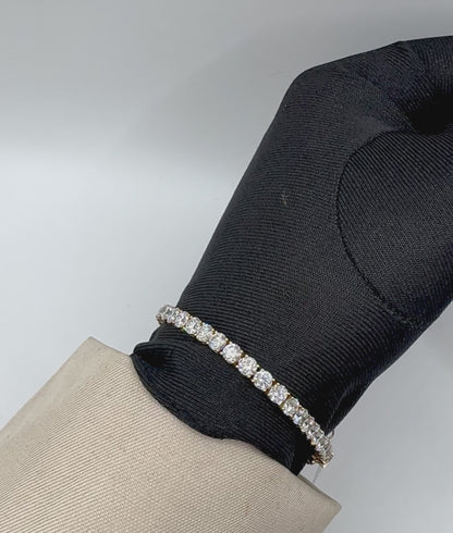 10.03ct Aurelia Radiance Diamond Tennis Bracelet in 9k Yellow Gold