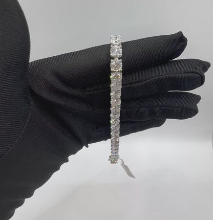 27.45ct Kingdom Jewel Diamond Tennis Bracelet in 9k White Gold